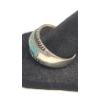 Image 2 : Sterling Silver Turquoise Inlay Ring - Size 12 - Weight: 8.6g