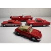 Image 2 : Lot of 4 Red Vintage Diecast Model Cars with 1 Large Plastic Model Car