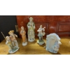 Image 1 : 1st Grouping Of Vintage Porcelain Figurines In Old World Style - All In Perfect Condition.  See Pics