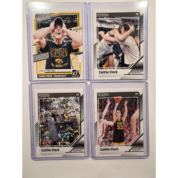 4 - Caitlin Clark WNBA Rookie Card Set In Protective Holders - High Grade Cards - Mint Condition
