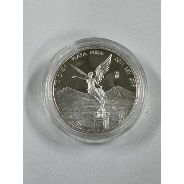Beautiful Mexican Libertad 1/10 Troy Ounce ,999 Fine Silver Coin - Mint Condition