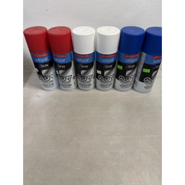 6 Cans Of Valspar 2nd Skin Peel-Off Coating - Brand New 