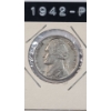 Image 2 : United States 1942-P 35% Silver Wartime Jefferson Nickel 