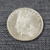 Image 2 : One Troy Ounce .999 Fine Silver Indian Eagle Round