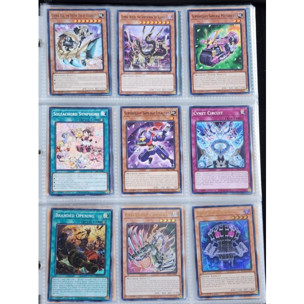 18 Asstd Yu-Gi-Oh Trading Cards Including Holo's ~ Binder Page, Various Years, Rarities & Conditions