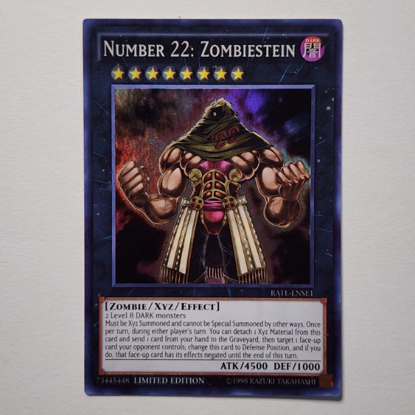 Number 22: Zombiestein RATE-ENSE1 LIMITED EDITION HOLO RARE Yu-Gi-Oh Trading Card