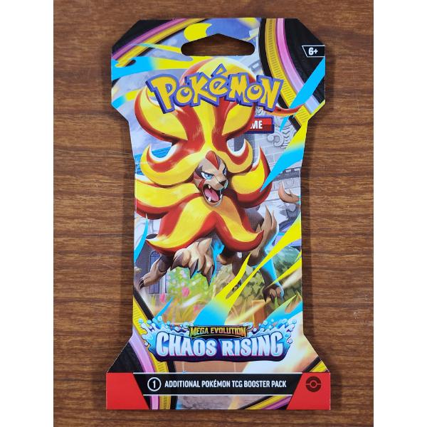 SEALED Pokemon Mega Evolution Chaos Rising English Pack - Guaranteed Rare In Each Pack!
