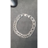 Image 2 : .925 Sterling Silver 8" Link Bracelet - Weight: 30.8g