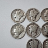 Image 2 : Lot of Assorted Years United States 90% Silver Mercury Dimes - Face Value: $1.30