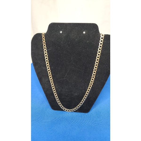 14K Gold Cuban Style 24“ Chain - Weight: 27.3g