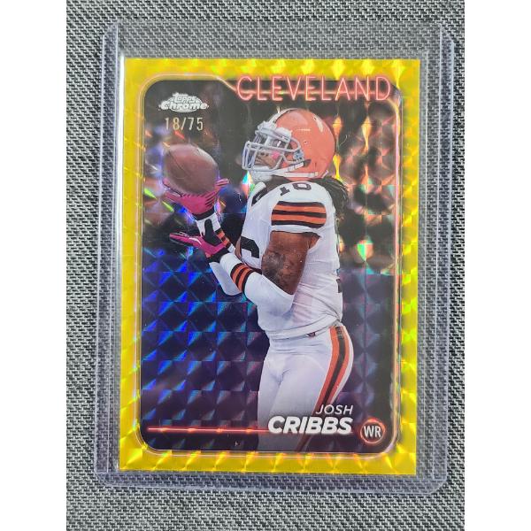 2024 Topps Chrome Josh Cribbs No.33 NUMBERED 18/75