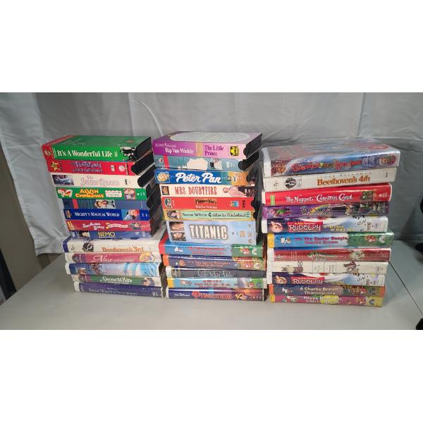 Lot Of Assorted VHS Tapes - Some Are New In Plastic