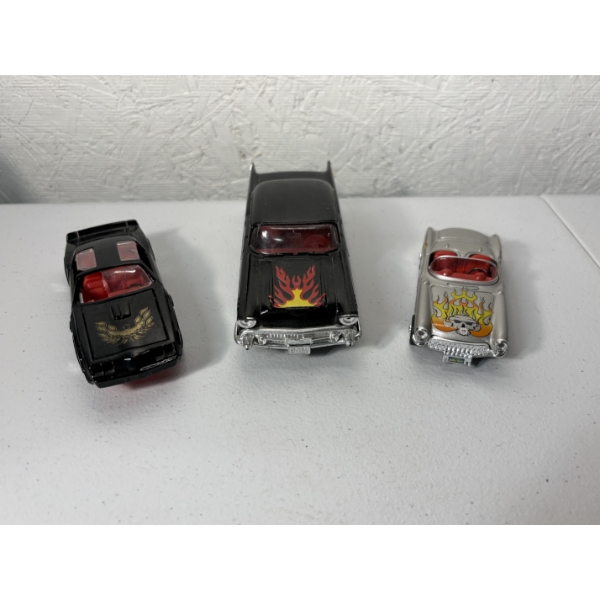 Lot of 3 Vintage Die-Cast Metal Model Cars With Graphics