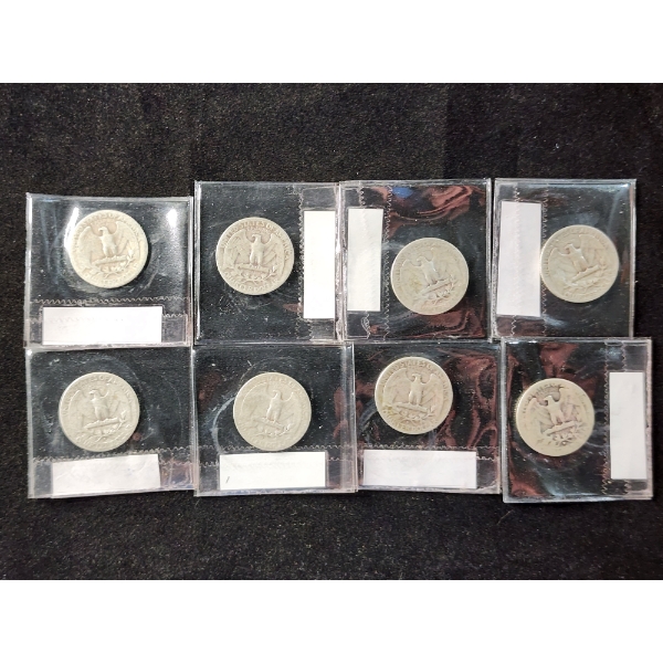 $2 Face Value in Assorted 90% Silver United States Washington Head Quarters