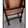 Image 13 : Important Antique Intricately Worked Tall Cane Seat & Backed Wooden Arm Chair 2nd of 2 Offered 