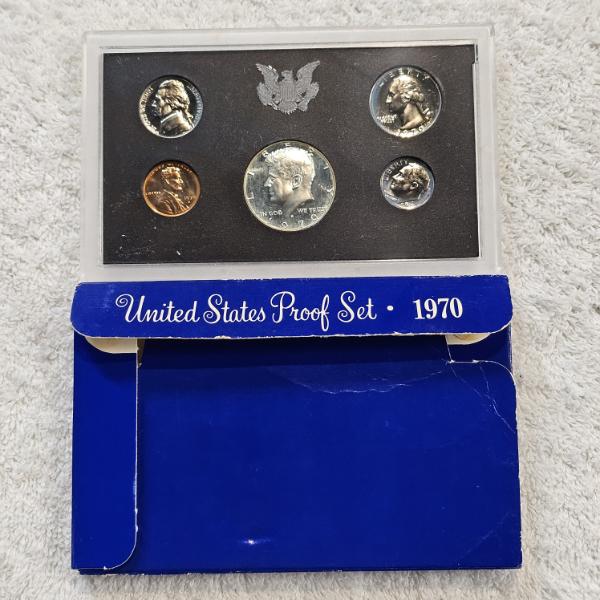 1970 United States Proof Set with 40% Silver Kennedy Half Dollar