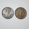 Image 1 : Two 90% Silver Walking Liberty Half Dollars: 1941 & 1941-D - Face Value: $1.00