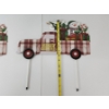 Image 2 : (2) Outdoor Metal Christmas/Holiday Plaid Truck Stakes - Approx. 15in Tall