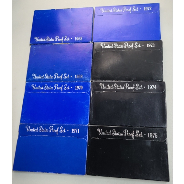 (8) United States Proof Sets 1969-1973