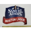Image 1 : Large Samuel Adams Boston Lager Advertising Metal Sign About 17"x14"