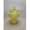 Image 13 : Uranium Glass Candy Dish Standing About 6 Inches Tall - Incredible Condition & Magnificent Glow!