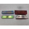 Image 1 : Vintage Harmonicas- Real Pro Reed & Chrometta 8 In Great Condition!