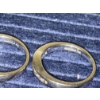 Image 5 : Two Beautiful 14K Gold Channel-set Diamond Bands - Size 7 (both) - Total Weight 8.0 Grams