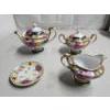 Image 2 : Gold Rimmed Nippon Tea Set (4pc) - Vintage Japanese Tea Set