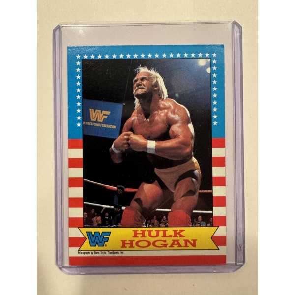 1987 Topps WWF Hulk Hogan Wrestling Card - Mint Condition - Outstanding Card