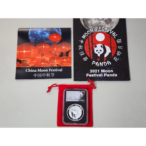 Rare - Mintage 1,888! 2021 Z China Panda - Super Incuse FDOI 2oz .999 Silver NGC PF 70 Ultra Cameo