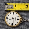 Image 10 : Nice Modern Webster Chalet Pocket Watch on Necklace Chain ~ Working Condition