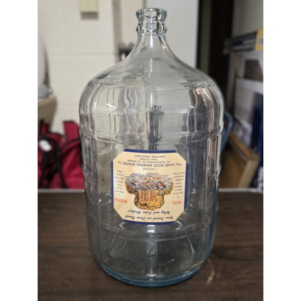 Vintage Sand Rock Glass 5 Gallon Water Jug