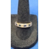 Image 1 : Women's 14K Gold Ring With Blue & White Stones -Size 8 - Weight: 3.6g