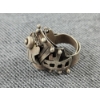 Image 6 : Mexican Sterling Silver Secret Stash Compartment Ring Weighing 10.6 Grams