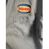 Image 5 : Vintage Sohio Blue and White Pinstripe Work Shirt - Mid 20th Century - Areas of Staining and wear an