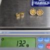 Image 2 : (2) Sets of 22k Gold Earrings incl Sunflowers - 13.2g TW