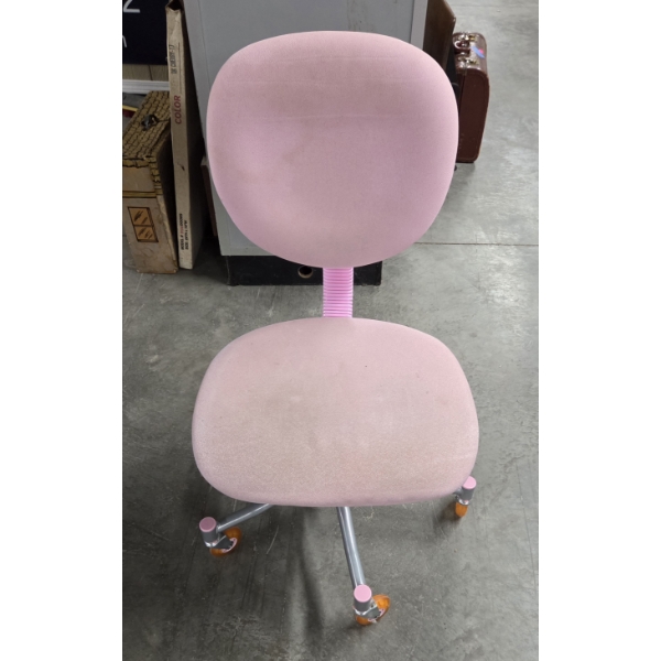Pink 18.5'' x 34'' Smooth Roll Computer Chair -No Shipping Available