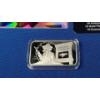 Image 2 : All-Chips 1 Troy Ounce .999 Fine Silver Bar - Gangster Scrooge Caesars Palace