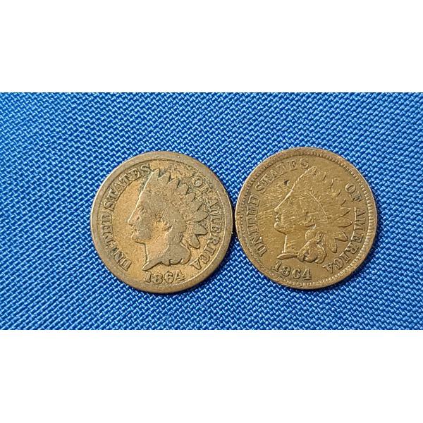 *HIGHLY SOUGHT AFTER* United States 1864 (L) ON RIBBON & STANDARD Indian Head Penny 