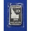 Image 3 : U.S. State Silver Bar - Full Troy oz .999 Fine Silver IDAHO