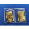Image 2 : (2) 5-gram Valcambi Gold Bars - Credit Suisse Statue of Liberty - 10 grams Total in Sealed Package
