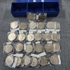 Image 1 : Coin Collectors Case Loaded With Eisenhower Dollars in Capsules ~ Face Value $26.00