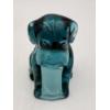Image 2 : Adorable Degenhart Vintage Uranium Glass Dog Figurine -Smokey Blue