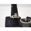 Image 3 : Four Sterling Silver Rings Assorted Gemstones and Styles - TW: 15.4g