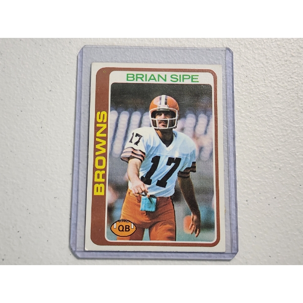 1978 Topps Football Vintage Brian Sipe Cleveland Browns Trading Card 