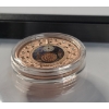 Image 4 : 2023 Mint Of Poland Niue 1 Oz .999 Silver Gilded Proof Fabergé Art Pocket Watch CoinIn Original Box