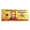 Image 1 : $20 US Currency Gold Foil Note - 24k (.999) Gold Foil 1 of 7 in The Modern Note Series Offered
