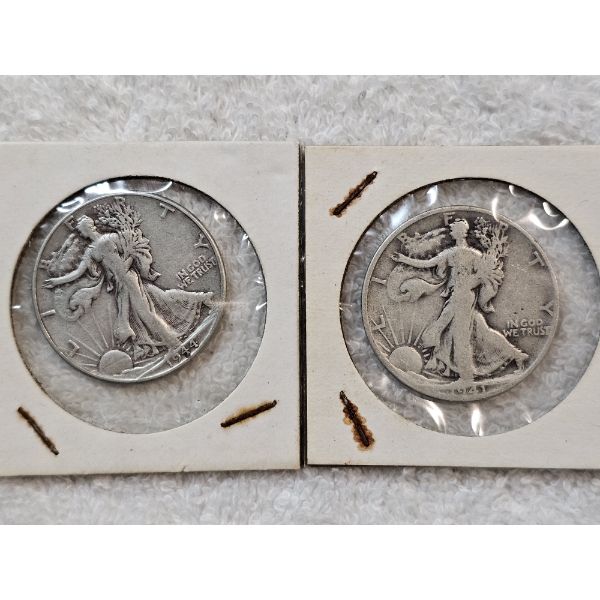 90% Silver United States Half-Dollar Assortment (Walking Liberty) - AFV: $1.00