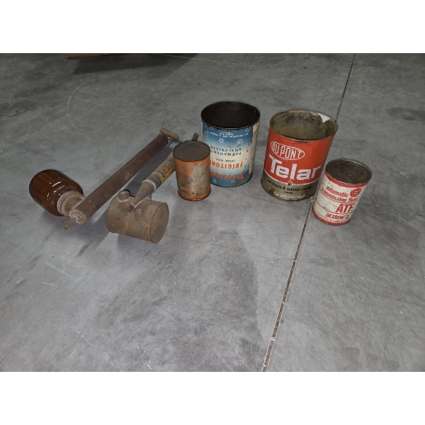 Vintage Sprayers And Old Cans