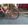 Image 3 : Beautiful Wicker Tea Cart With Floral Glass Top